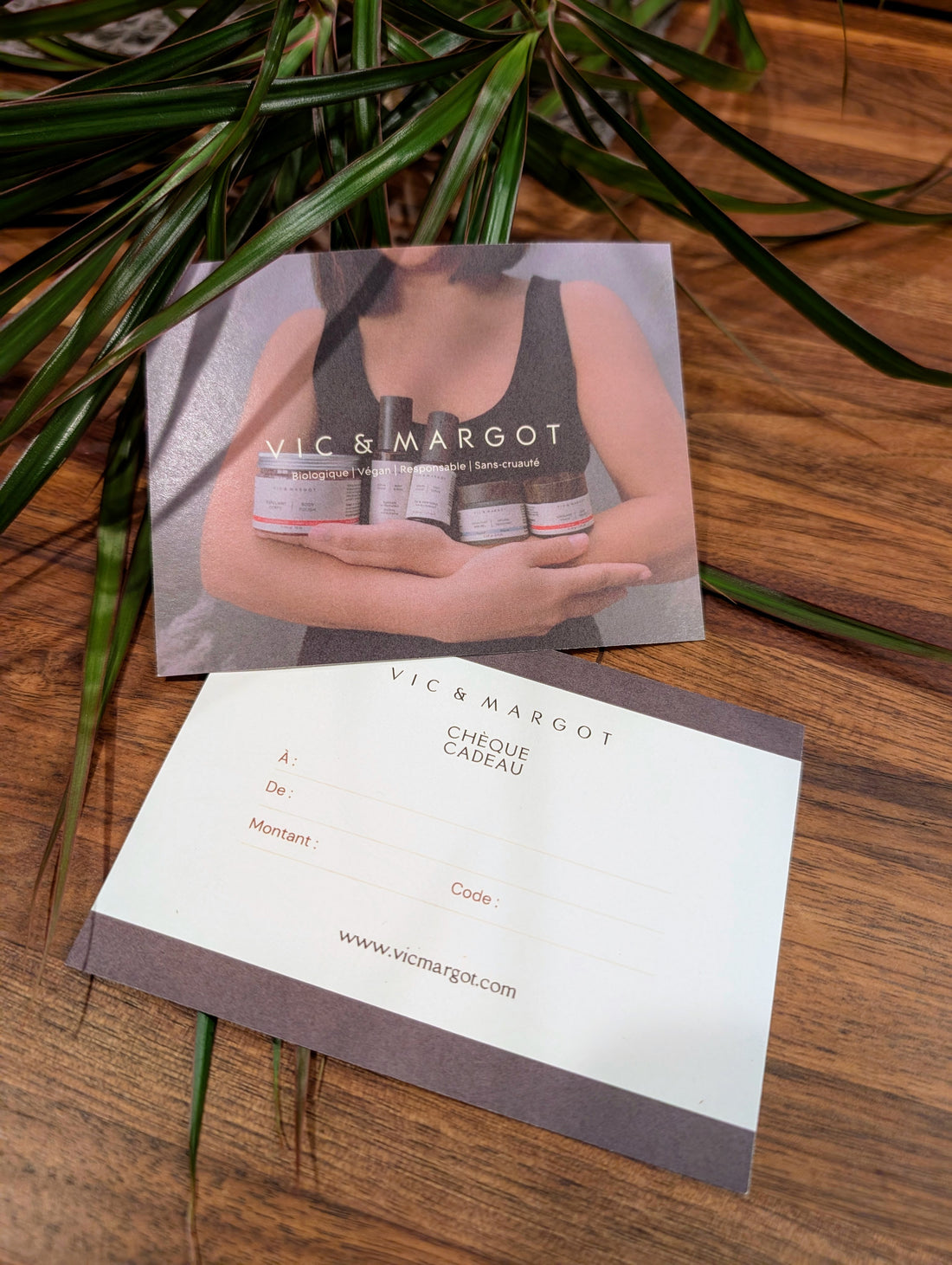 Cartes cadeau Vic & Margot